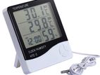 HTC-2 Digital Temperature Humidity Meter with Clock