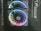 HXFX 5 in 1 ARGB CASING FAN WITH REMOTE AND HUB