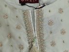 HZ Ready Made Embroidery Organza Pakistani Dress.
