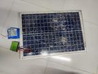 i 20 watt solar panel with 12 volt battery and motherboard
