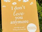 I don’t love you anymore Novel Book