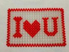 ''I Love You'' wallmat