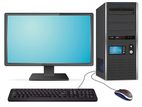 i3 6th Gen /DDR4 8GB/500GB HDD/128GB SSD/19inc Complete Setup (1Year)