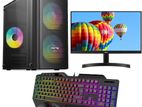 i5 8Th Zen 3.30GHz DDR4 Graphics PC 8GB & 1TB|SSD 128GB HP 20" Monitor