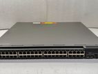 IBM 48-port enterprise switch: 44 × 1 GbE RJ-45 ports and 4 SFP
