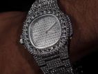 Iced out diamond watch
