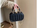 IELGY women's high-end chain solid color box small square bag