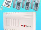 IKE PABX 8-Port 4-Telephone Complete Package Set