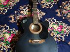 Indian Acoustic Giter, Black Colour,pik,bag,balt,clip Sob Acha