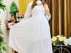 Indian jorjet 2 pis gown less work Body-