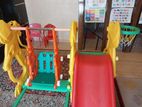 Indoor slide and swing set for kids