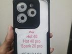 Infinix Hot 40 Hot, Pro Transparent New Case