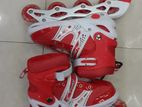 Inline roller skates shoes Red & White -1 Pair- Size (39-43)
