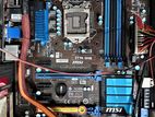 intel core i7 + MSI Z77 A45 MILITARY CLASS 3 HIGH END GAMING MOTHERBOARD