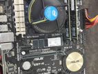 intel i7 4790+asus z-97k motherbord+16gb ram+240gb m.2 nvme