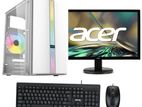 INTEL পিসি CORE_i3 র‍্যাম 8GB রোম 1000GB |SSD 128GB & DELL 20" মনিটর