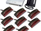 Intercom 08 Line Pabx machine 8 Pcs Telephone Full Package any address