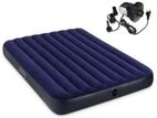 Intex 80" 60" 10" Double Inflatable Air Bed with Electric Pump