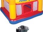 Intex Playhouse Jump-O-Lene Inflatable Bouncer With Electric Pump