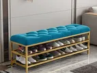 Iron Steel with seating Shoe Rack - 03