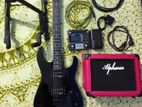 Jackson Js11 Electric Guitar With Mooer Ge100 processor, AMP