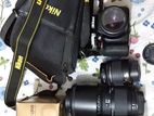 Japanese Nikon D3300 with 3 lens, flash, tripod