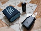 JBL Go 3 + Fiio Btr3k Samsung charger