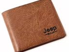 Jeep Brown Stylish High Quality Artificial Leather Wallet For Men