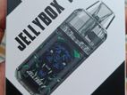 Jellybox F pod system vape with full box contents.