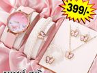 Jewellery Ladies Watch 5pcs Full Combo Set