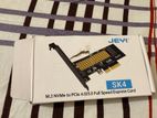 JEYI M.2 NVME SSD to PCIe 4.0x1 Expansion Card for Desktop PC