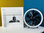 JISULIFE FA17 Rechargeable Fan With LED Ceiling