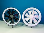 JISULIFE FA17 Rechargeable Fan With LED Ceiling / Tripod Stand