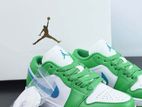 Jordan 1 low lucky green aquatone