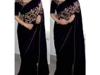 Jorjet with embroidery work saree