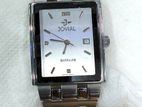 Jovial Analog Metal Watch Silver Swiss made