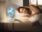 JR-5580 Rechargeable Fan With LED Lamp