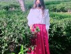 জর্জেট শার্ট এবং সিল্ক স্কার্ট নতুন সাইজ 32-38