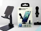 K8 Wearless microphone with phone stand combo pack