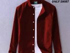 Men's Full Sleeve Solid Color Shirt