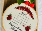 কাস্টমাইজড এমব্রয়ডারি ওয়ালমেট | Birthday Gift Anniversary