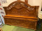 কাঠের তৌরি মজবুত বেড king bed