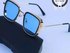 Kabir Singh Metal Sunglass for Men-Golden Blue