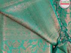 Kanchipuram Saree(Sharee)|কাঞ্জিপুরাম শাড়ি-Green Lotapata Design