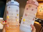 Kawaii 3D 2L Motivational Water Bottle