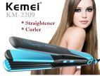 Kemei KM-2209 Hair Straightener Professional 2 in 1 Ionic Straightenin
