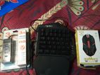 keyboard, mouse& hub