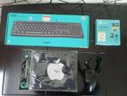 Keyboard, Mouse, Mouse Pad, Wifi Dongle