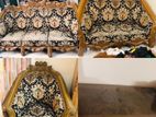 খোদাই করা সেগুন কাঠের সোফা সেট বিক্রি হবে (ভালো কন্ডিশন)