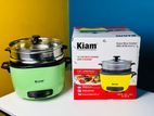 Kiam DRC 9704 2.8 Liter Stainless Steel + Non-Stick Double Pot Rice cook